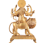 Large Superfine Brass Durga Mata Statue | 21.5" Antique Golden Art | 20kg Sacred Masterpiece | Divine Temple Beauty | Jaipurio